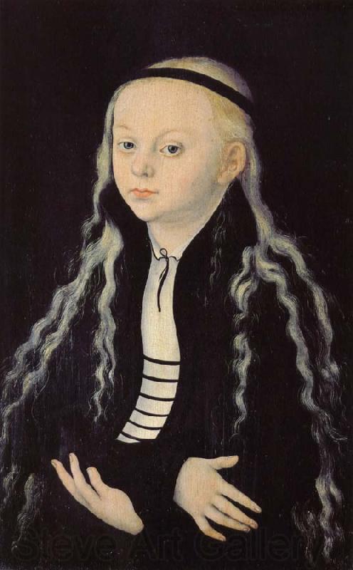 Lucas Cranach Madeleine Luther portrait Germany oil painting art
